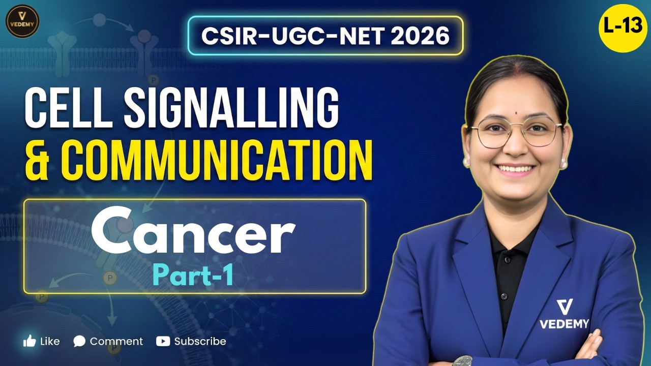CSIR-UGC-NET 2026 | Cell Signalling & Communication | L13 Cancer Part-1 | Dr. Ravina Rai |
