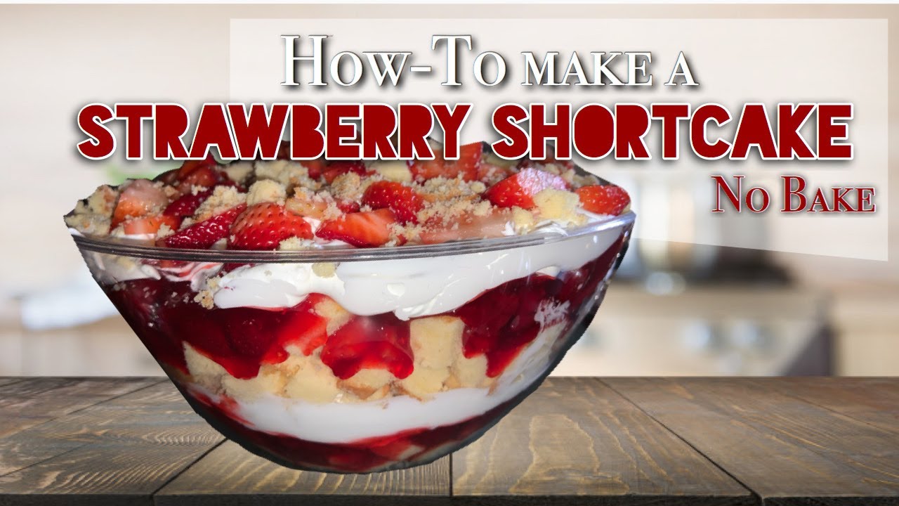 STRAWBERRY SHORTCAKE BOWL RECIPE! #Easy #NOBAKE STEP-BY-STEP