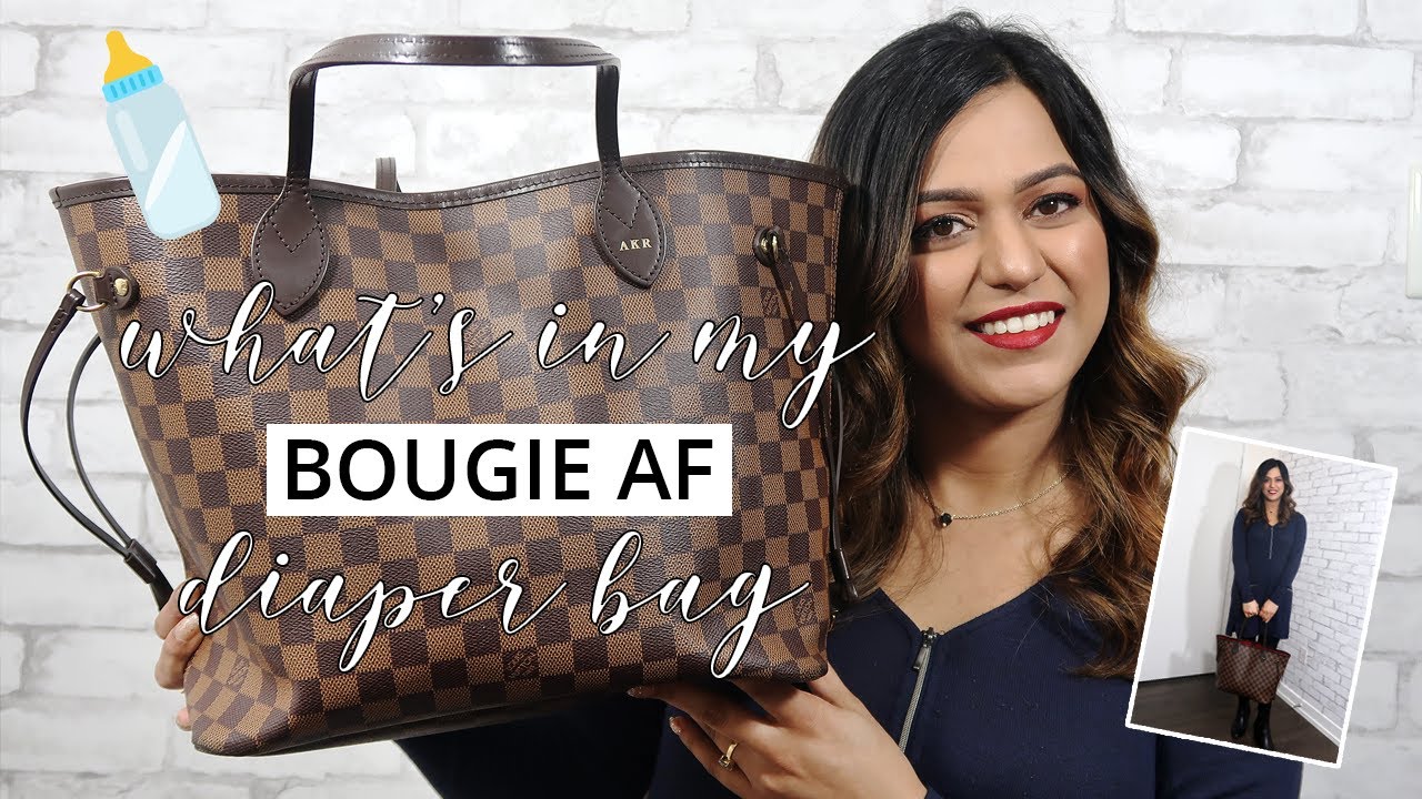 WHAT'S IN MY DIAPER BAG | Newborn - 4 Months | Louis Vuitton Neverfull MM Review