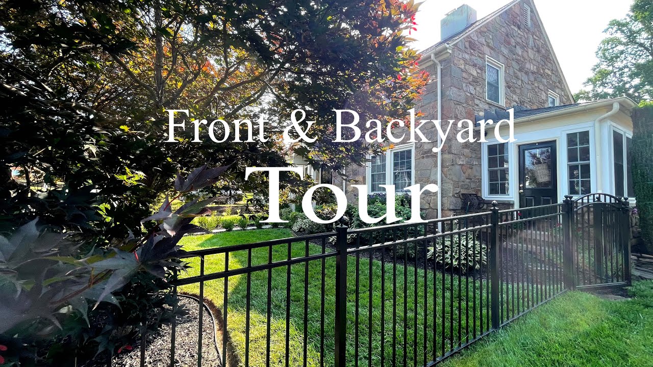 ~ FRONT & BACKYARD TOUR ~ MAKING OUTDOOR TOPIARIES ~ PLANTING FAST GROWING PERENNIALS & STONES ~