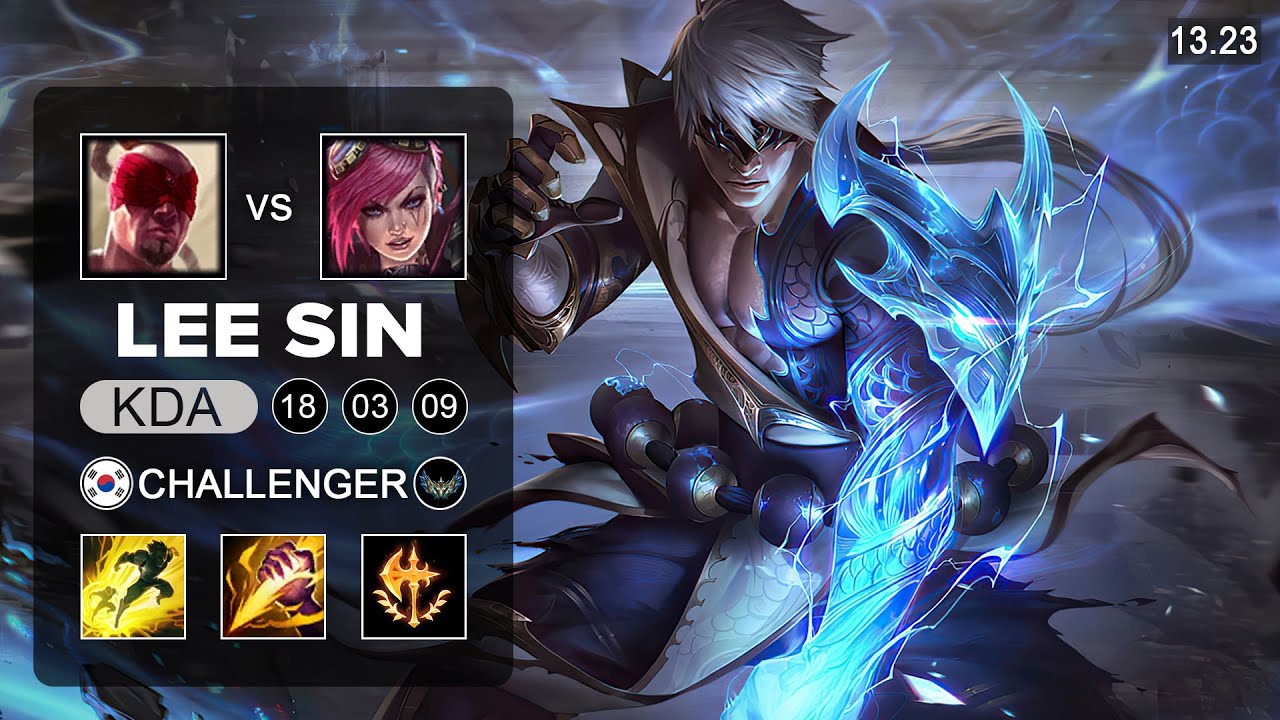 Lee Sin vs Vi Jungle - KR Challenger - Patch 13.23 Season 13