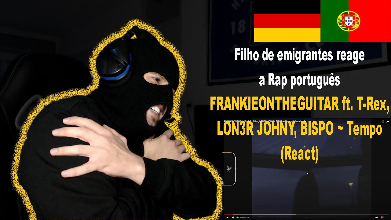 FRANKIEONTHEGUITAR ft. T-Rex, LON3R JOHNY, BISPO ~ Tempo (React) I Filho de Emigrantes reage #125