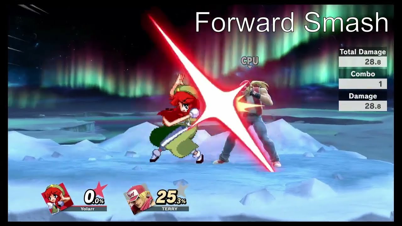 SSBU Meiling moveset mod move list