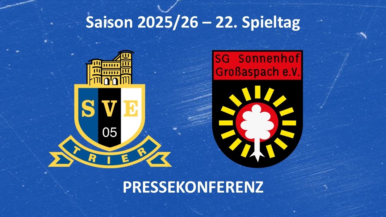 Pressekonferenz nach dem Spiel: SV Eintracht Trier 05 - Sonnenhof Großaspach