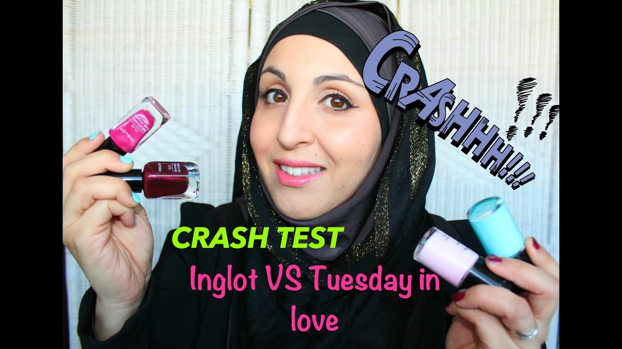 Crash test : Inglot VS Tuesday in love ! Vernis Halal ?