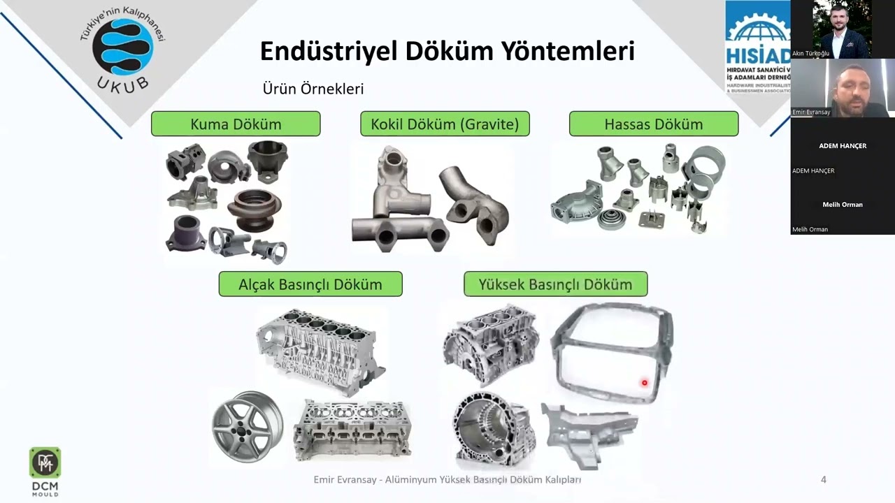 Alüminyum Basınçlı Döküm Kalıpları Semineri