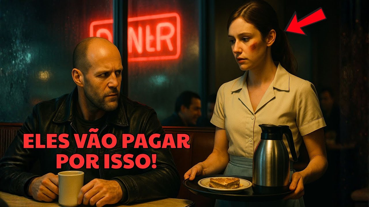 Jason Statham viu as marcas nos olhos da garçonete — e o que fez calou todo o restaurante.