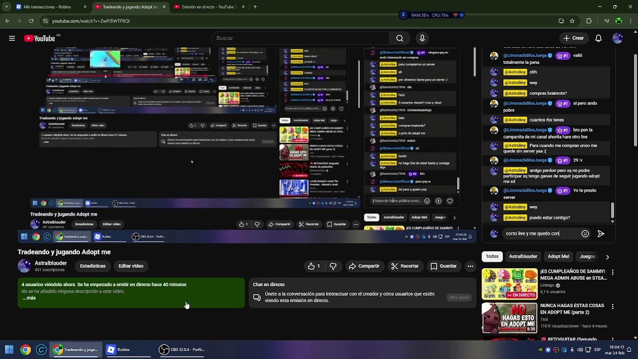 Tradeando y jugando Adopt me