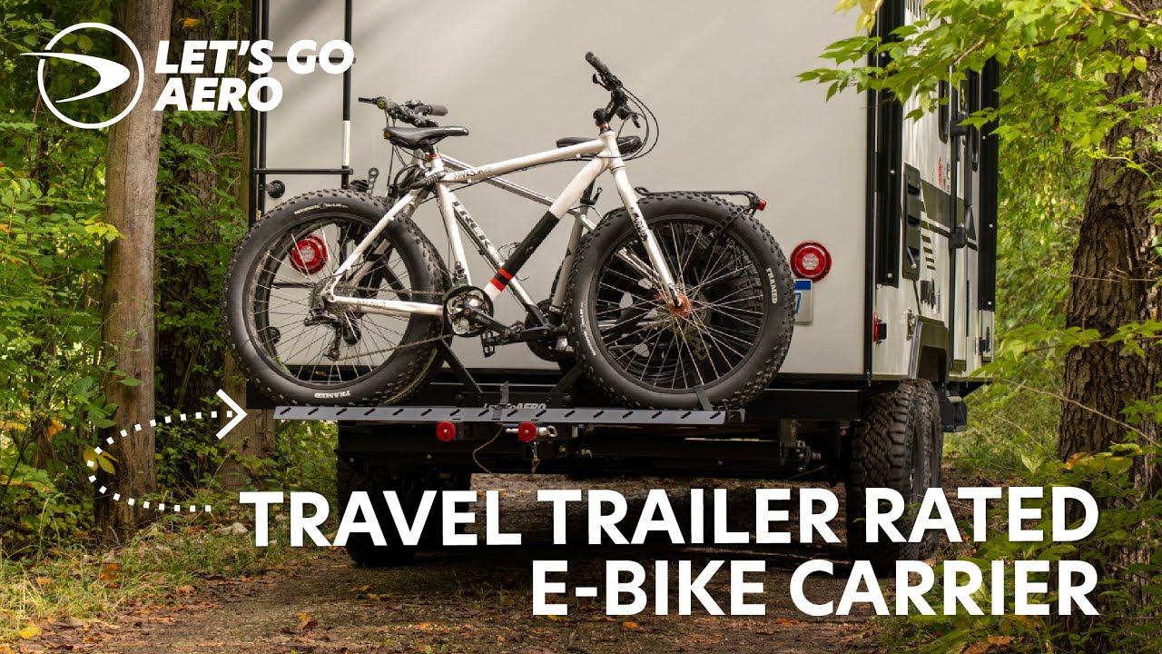 The Ultimate E-Bike Carrier for Travel Trailers - V-Lectric VFR by Let's Go Aero