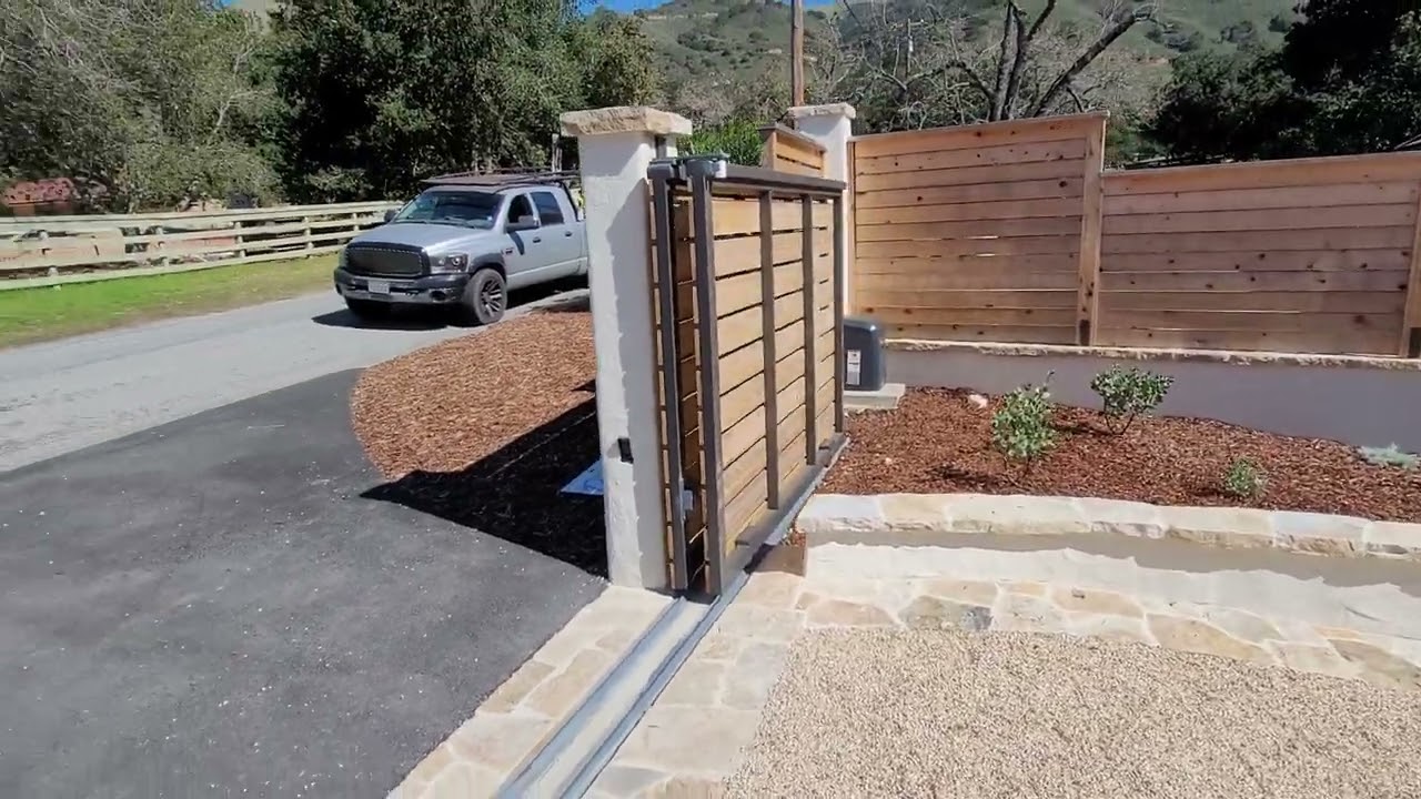 Wc Doors and Gates of Monterey. Our Telescoping slide system