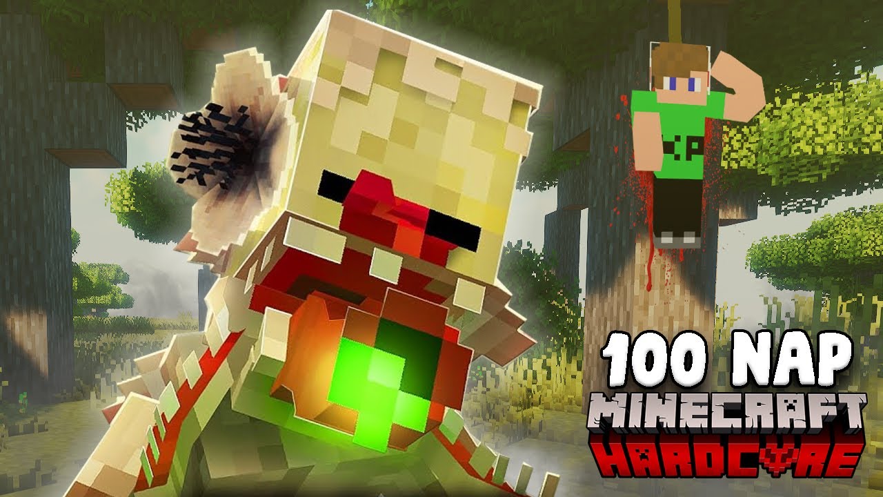100 NAP A LEGVÉRESEBB ZOMBI APOKALIPSZISBEN A MINECRAFT-BAN! 😱