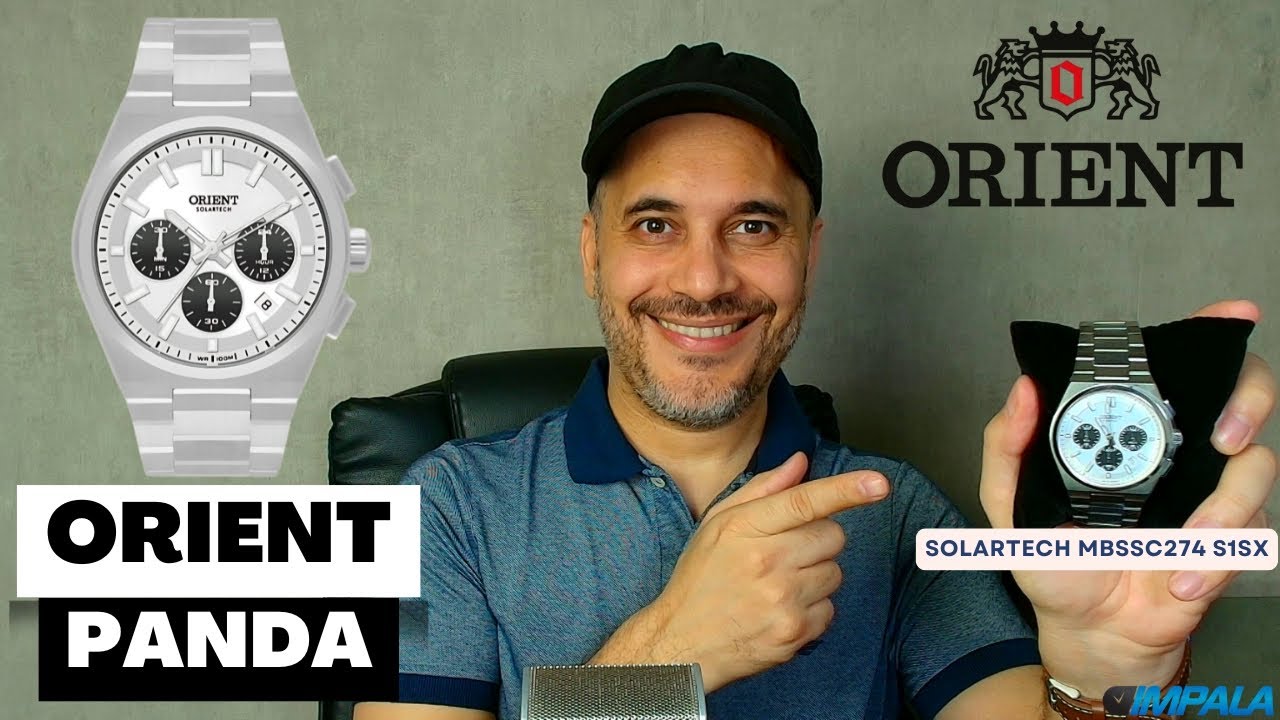 RELÓGIO ORIENT SOLARTECH MBSSC274 S1SX - O ORIENT PANDA