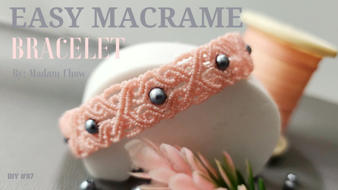 Macrame Tutorial / How To Make: Beaded Celtic Style Bracelet