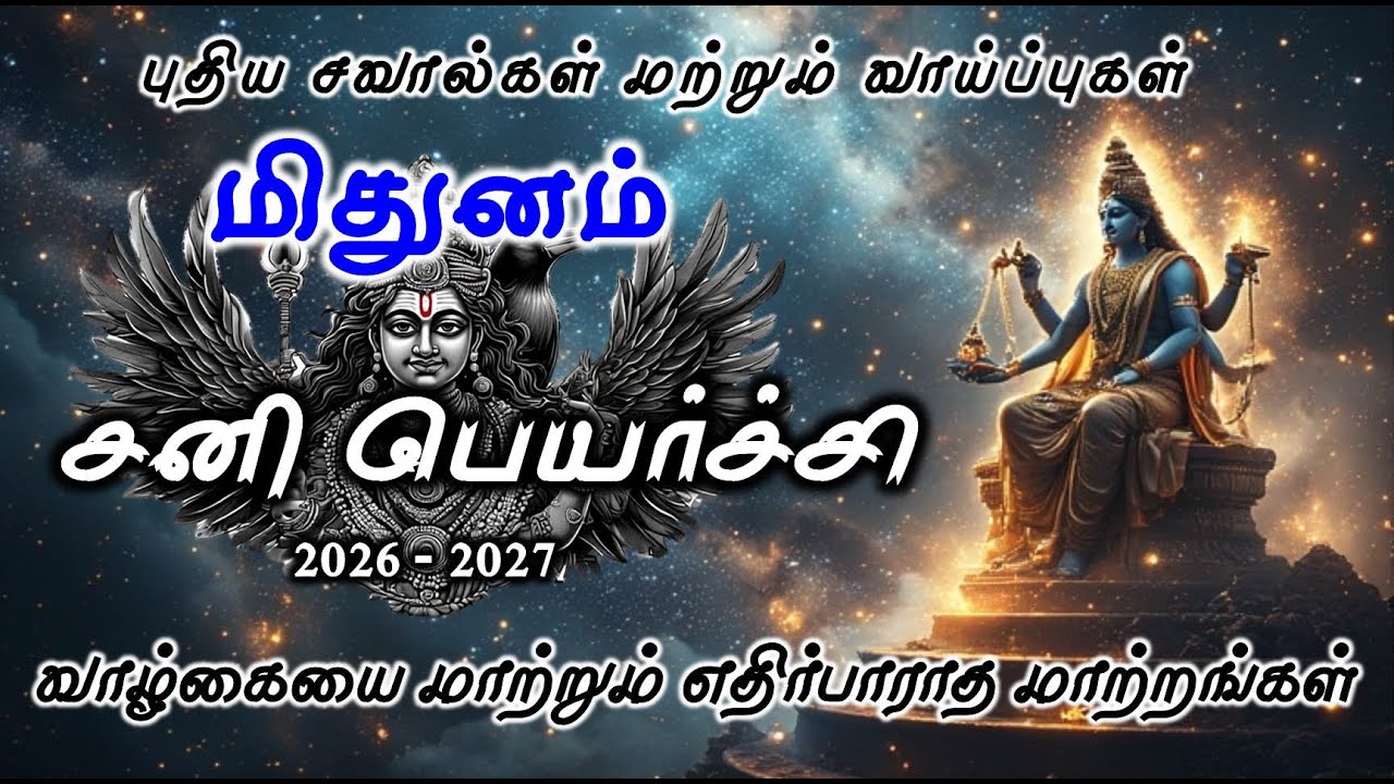 Mithunam | Sani Peyarchi Palan| மிதுனம் சனி பெயர்ச்சி பலன் | Sani Peyarchi Palan Gemini #mithunam