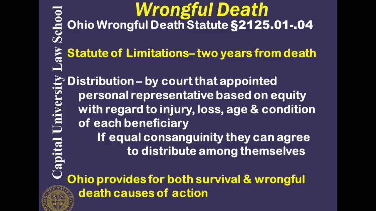 Remedies Video Lecture 5 - Wrongful Death Etc.