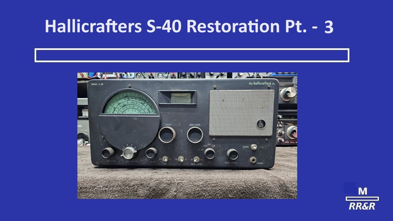 Hallicrafters S-40 Restoration Pt. 3 - Wax / Paper Capacitor Replacement / New Discovery