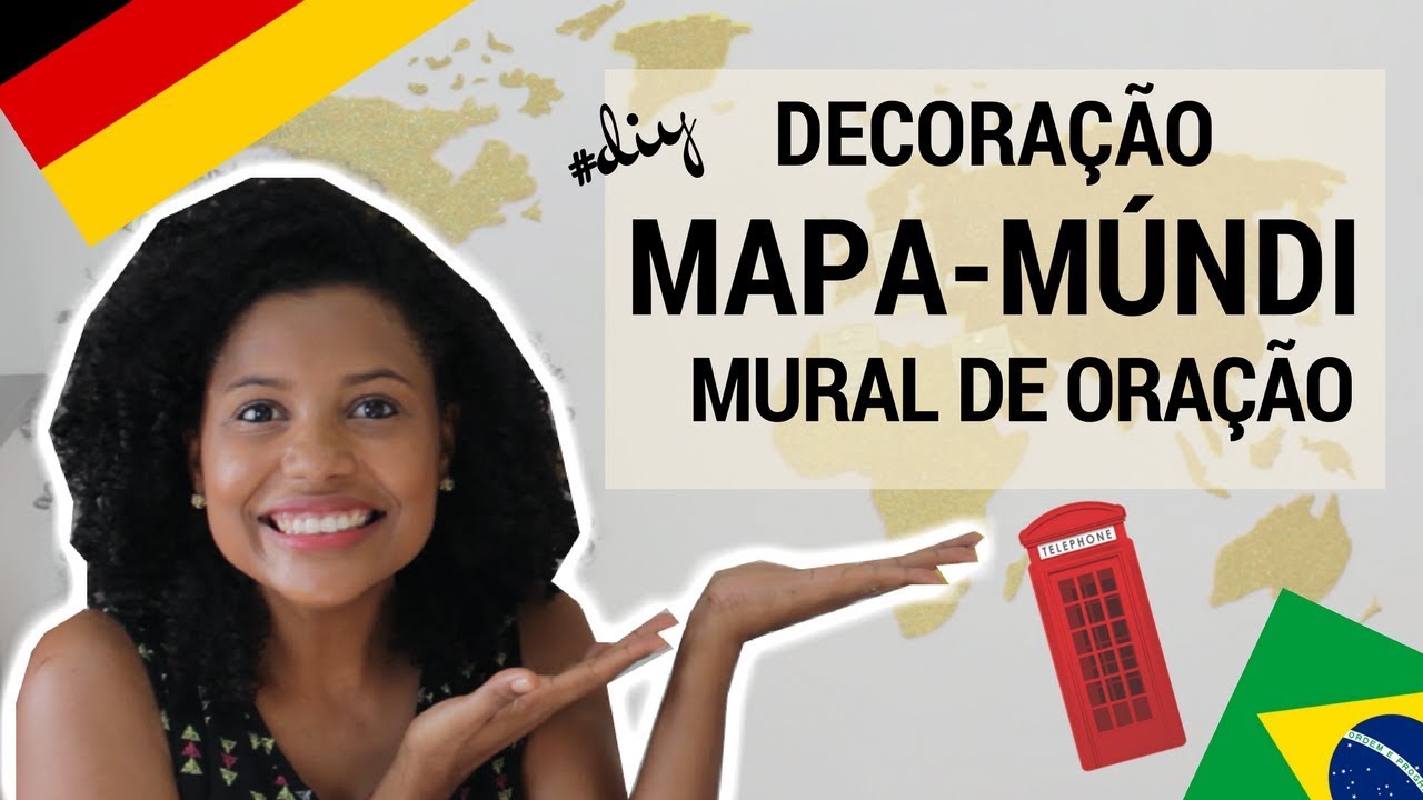 DIY# MURAL DECORATIVO MAPA-MÚNDI FÁCIL COM EVA/Decoração Cristã