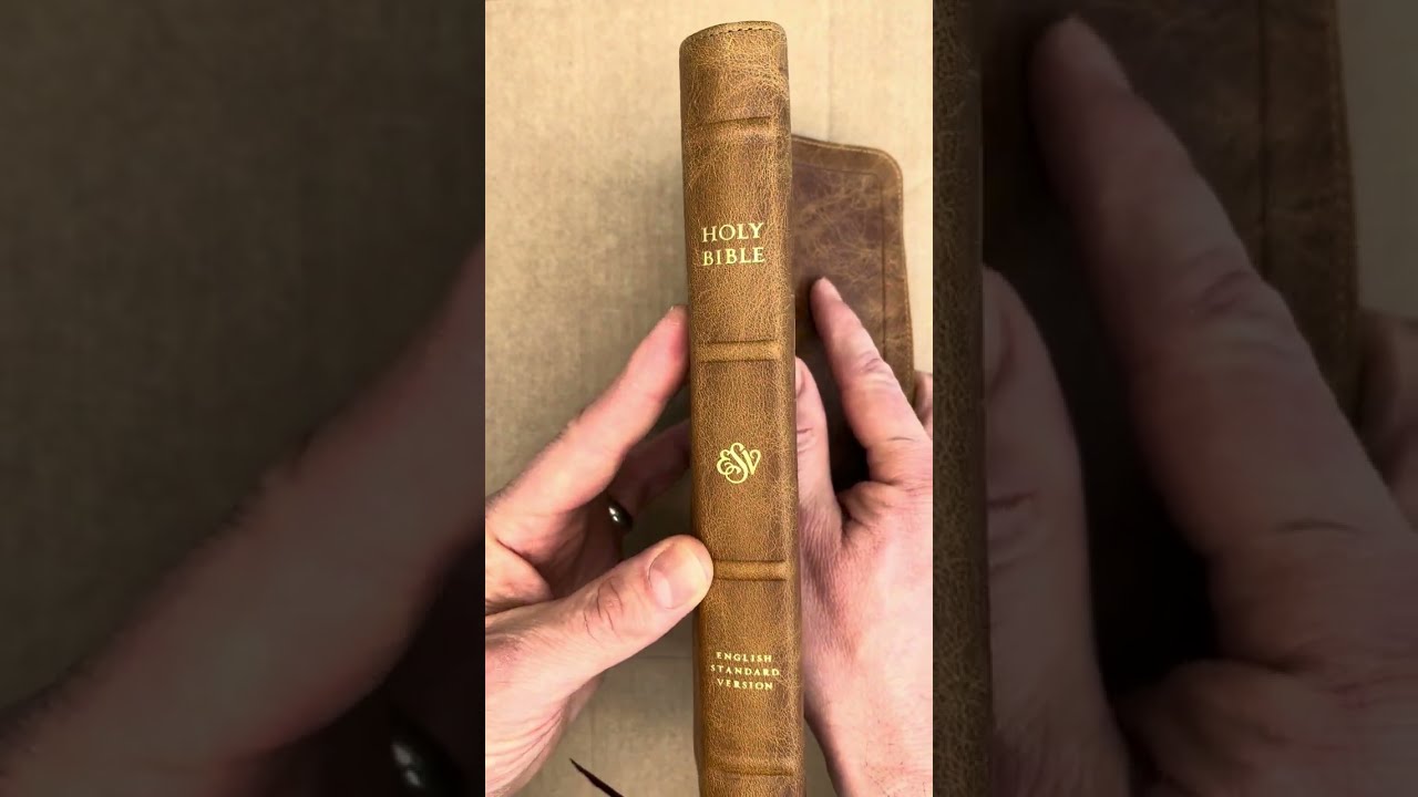 ESV Thinline Desert Camel Bible Schuyler Crossway @Truflame 