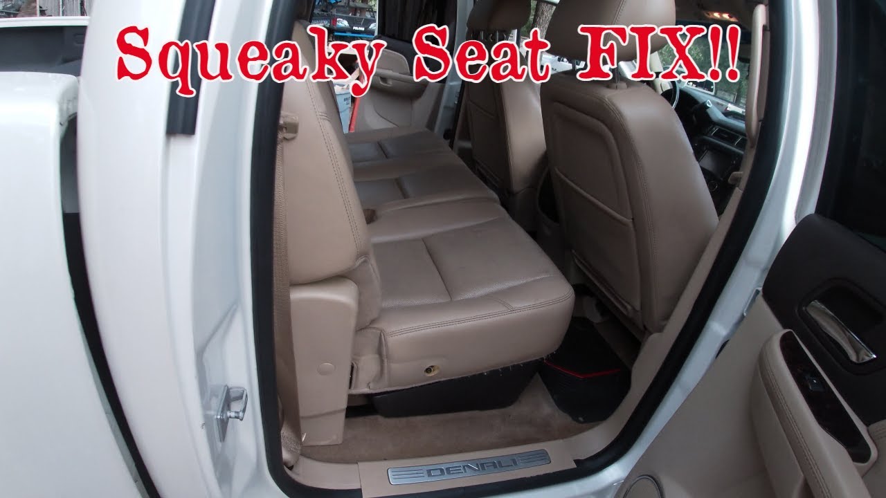 07-13 GMC Sierra/Chevrolet Silverado  Rear Seat Squeaking and Rattling EASY FIX!!