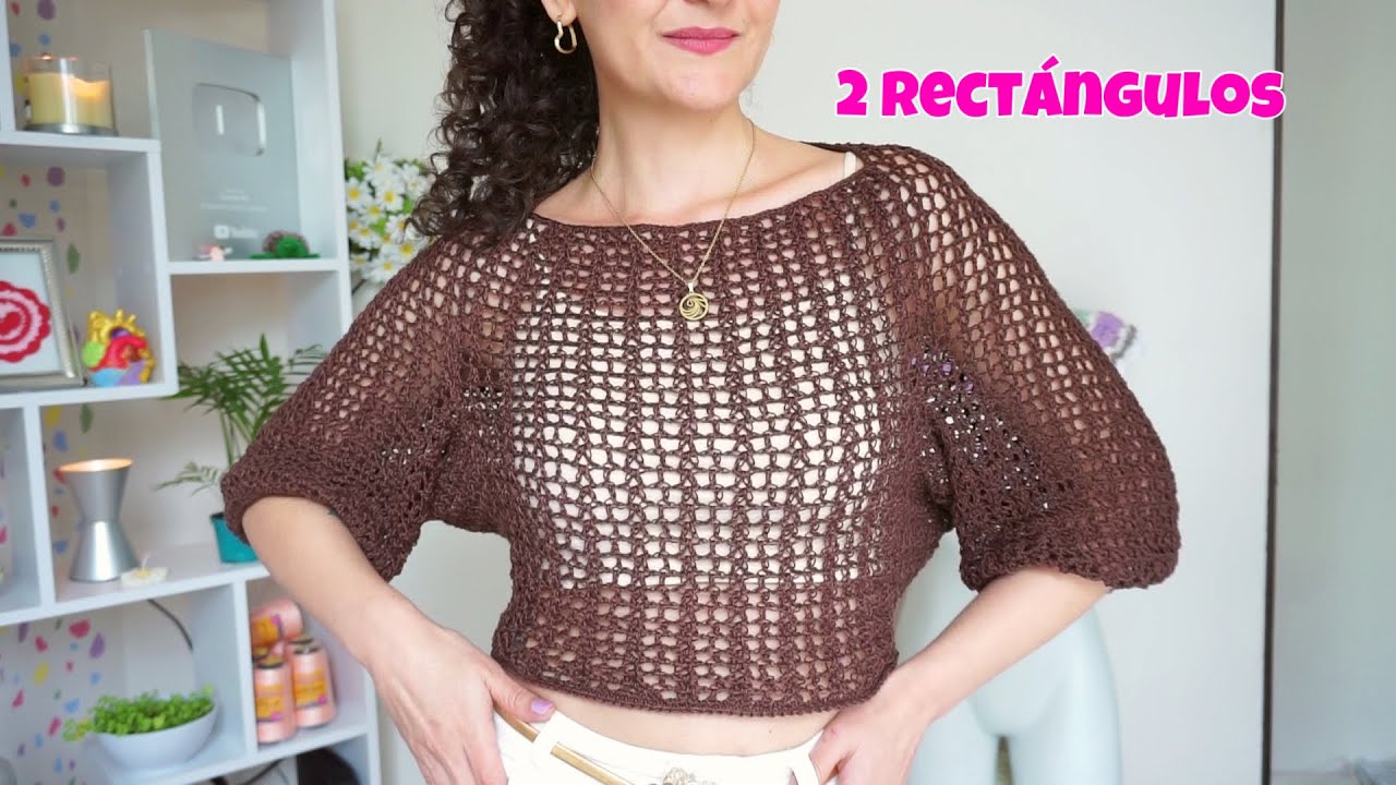 Blusa Duna / crochet mc 🥰 ideal para el verano