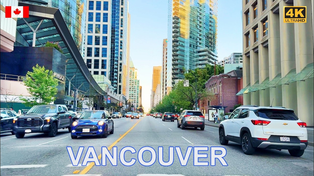 VANCOUVER Downtown Drive to Surrey British Columbia Canada  | 4K