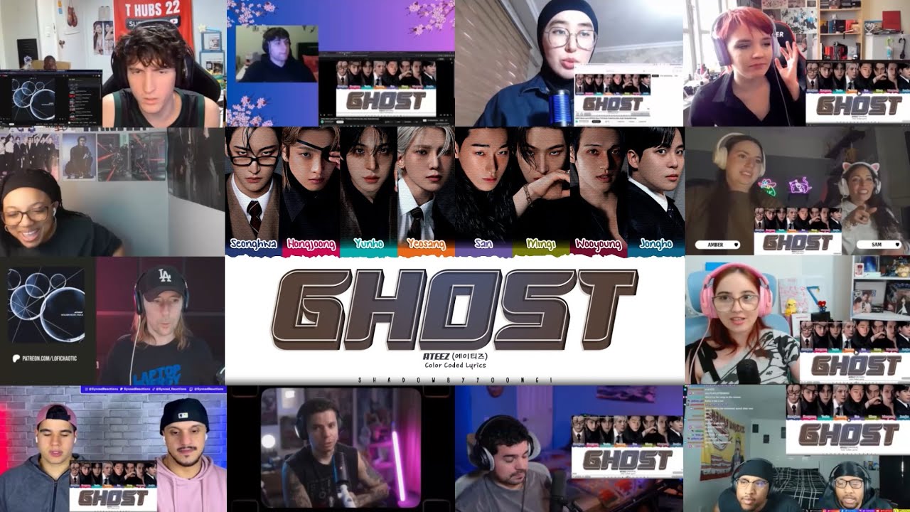 ATEEZ - 'Ghost' (Color Coded Lyrics) REACTION MASHUP 