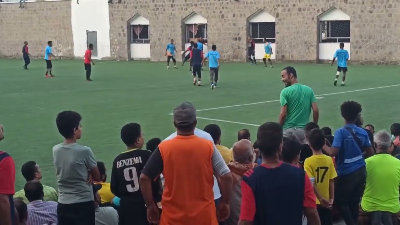 ملخص المباراة النهائية لدوري المخضرمين الرمضاني بين فريق الشاعر والبريقاء على ملعب نشوان