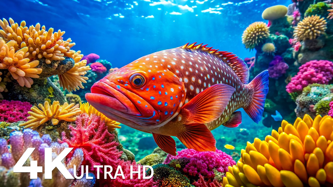 The Best 4K Aquarium - Dive Into The Mesmerizing Underwater Realm, Sea Jellyfish, Coral Reefs #21