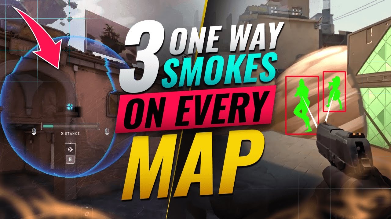 3 ONE WAY Smokes For EVERY Map In Valorant