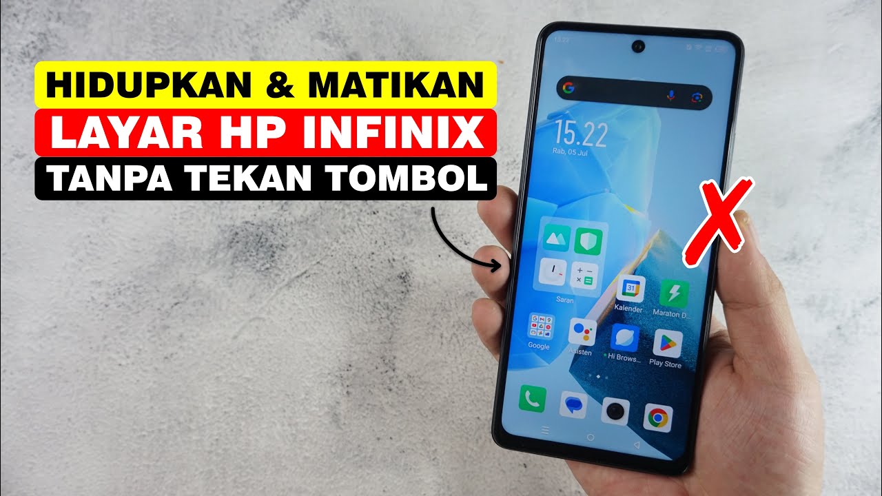 Cara Menghidupkan Dan Mematikan Layar HP Infinix Tanpa Tekan Tombol Power
