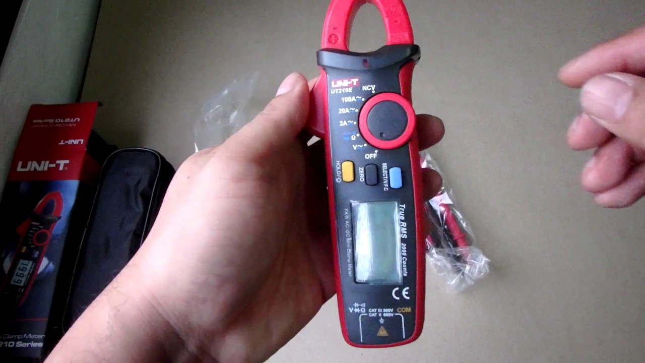 คลิปแอมป์  แคล้มมิเตอร์ UNI-T รุ่น UT210E  เหมาะสำหรับงาน โซล่าเซลล์ และงานทัั่วไป
