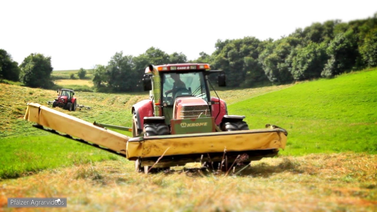 HEULAGE :►MÄHEN►WENDEN►SCHWADEN mit Krone Technik