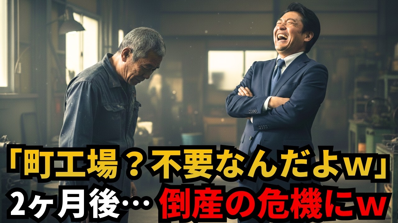 「契約解除は決定だ!」15年尽くした工場を鼻で笑って捨てた結果→3ヶ月で株価が10分の1にｗ【スカッと】
