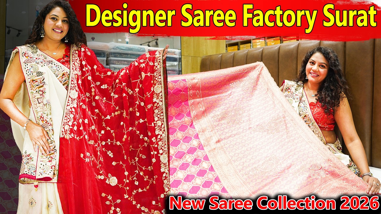 New Saree Collection 2026 | Wedding सीजन का ख़ास कलेक्शन 😍Saree Manufacturer | सिल्क & Party Wear