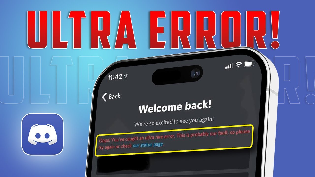 Как исправить ультраредкую ошибку Discord на iPhone | Упс! Вы столкнулись с ультраредкой ошибкой