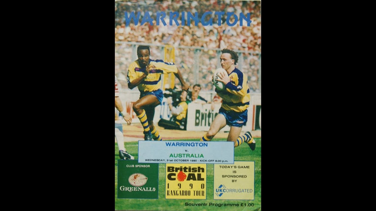 1990 Kangaroo Tour..Warrington v Australia..