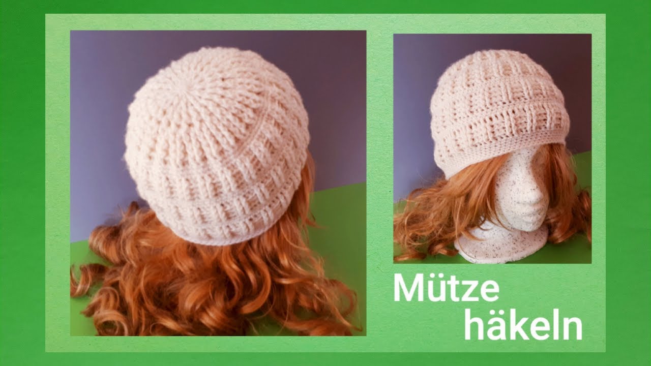 Häkelmütze Nr. 18, einfache Mütze häkeln