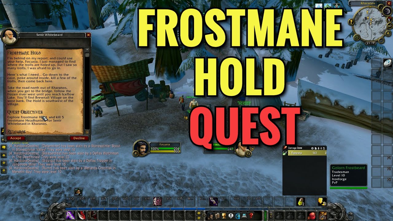 Frostmane Hold Quest (WoW Classic)