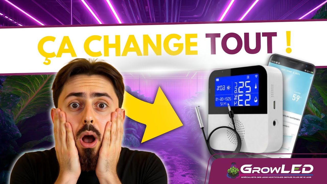 Ce capteur thermom&egrave;tre/hygrom&egrave;tre Wifi va changer ta vie de cultivateur - Regarde comment ! 🚀