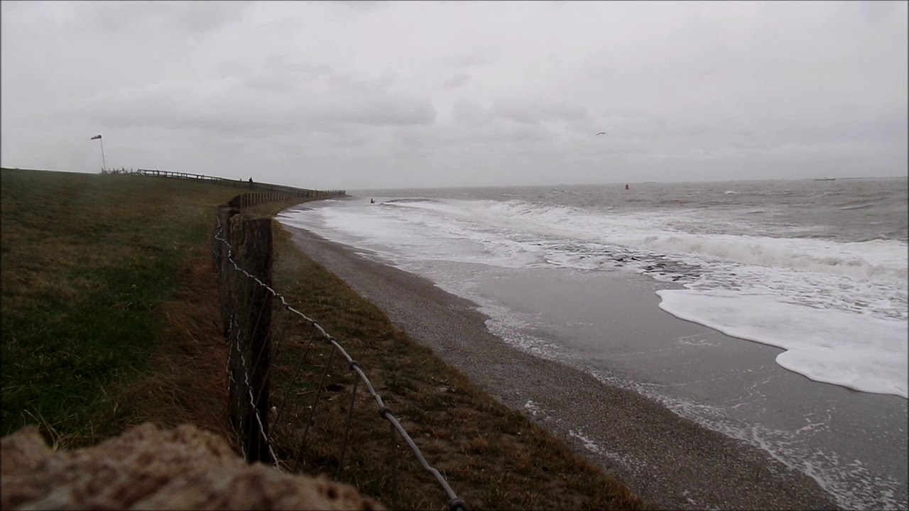 Vlissingen storm 10 februari 2020 video