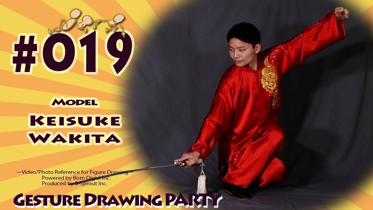 GESture DRAWing Party : #019 Keisuke Wakita/脇田 圭佑　－Video/Photo Reference for Figure Drawing－