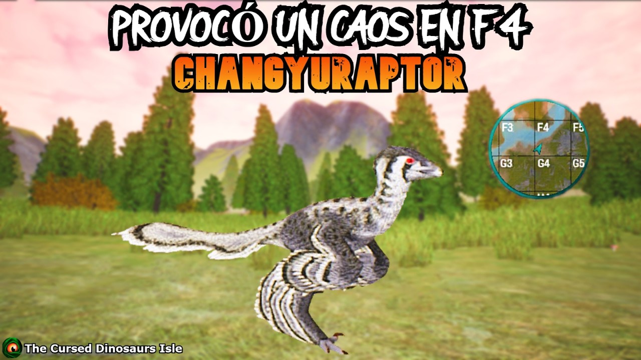 LA INVASIÓN MAS GRANDE CON EL CHANGYURAPTOR EN F4 // SE CONVIERTE EN UN CEMENTERIO THE CURSED ISLE☠️