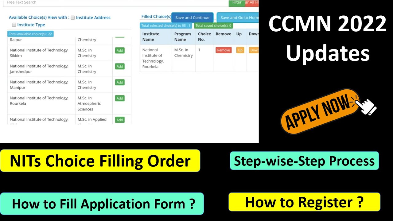 CCMN Counselling 2022 New Update || Full Process || Step-wise-Step || Required documents ||#CCMN2022