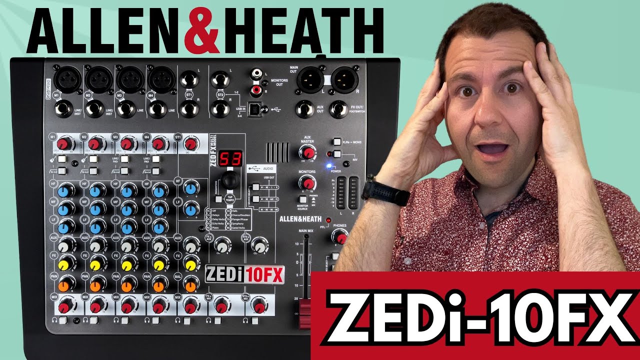 ZEDi-10FX Review - This Mixer BLEW My Mind! (For Live and Recording)