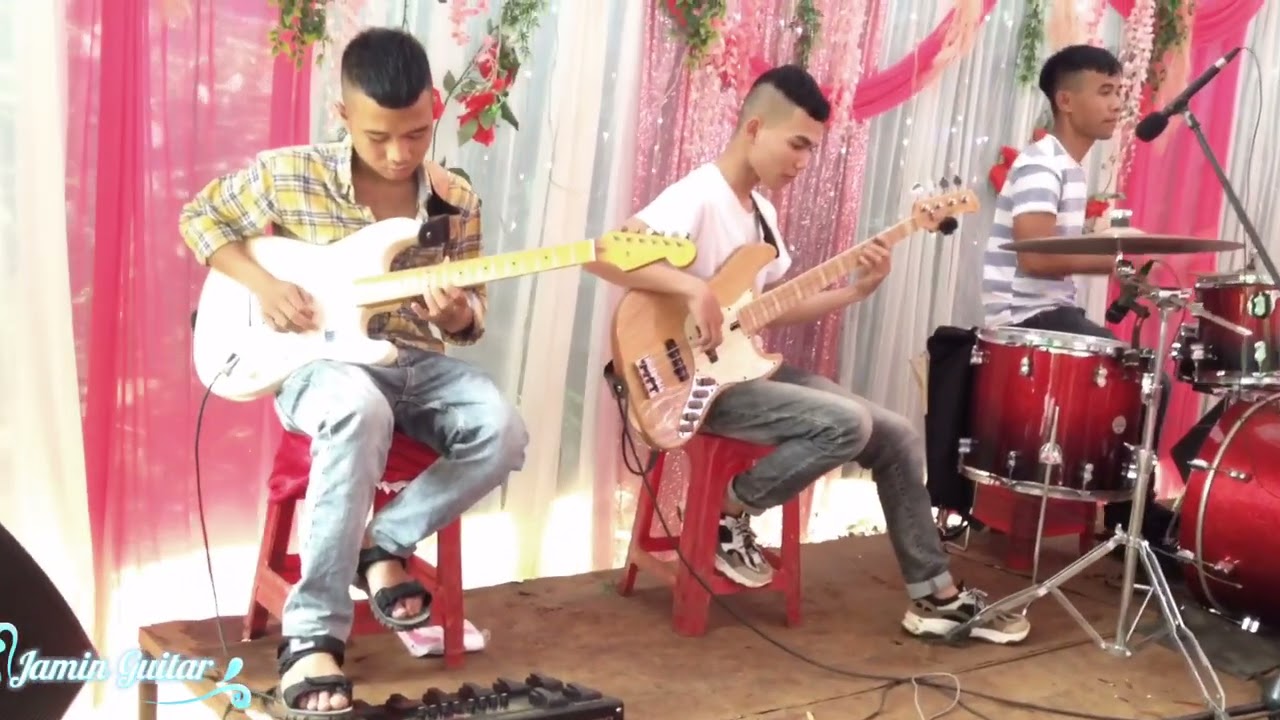 JAMIN GUITA | THIÊN HẠ HỮU TÌNH NHÂN - JUKY SAN | HOÀ TẤU BAND JAMIN GUITAR 0374149262