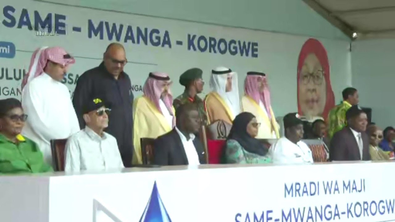 MHE. RAIS DKT. SAMIA AKIZINDUA MRADI WA MAJI  SAME -MWANGA -KORONGWE