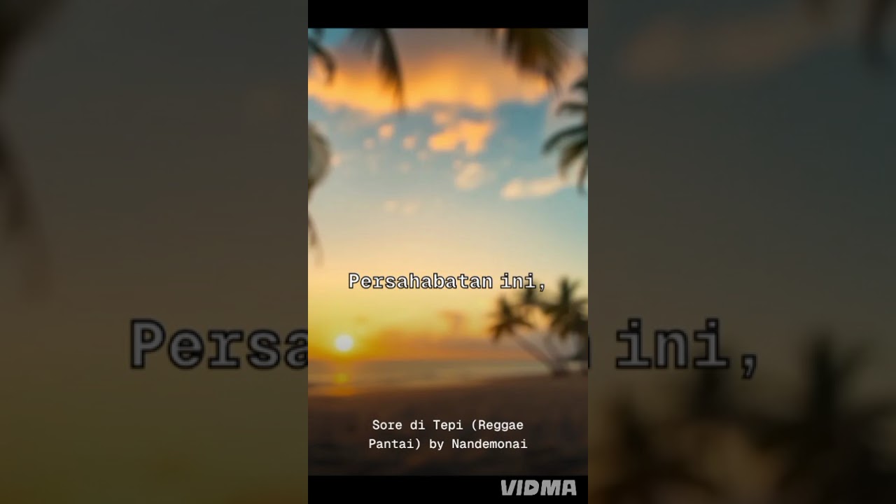 Sore di pantai (lirik)