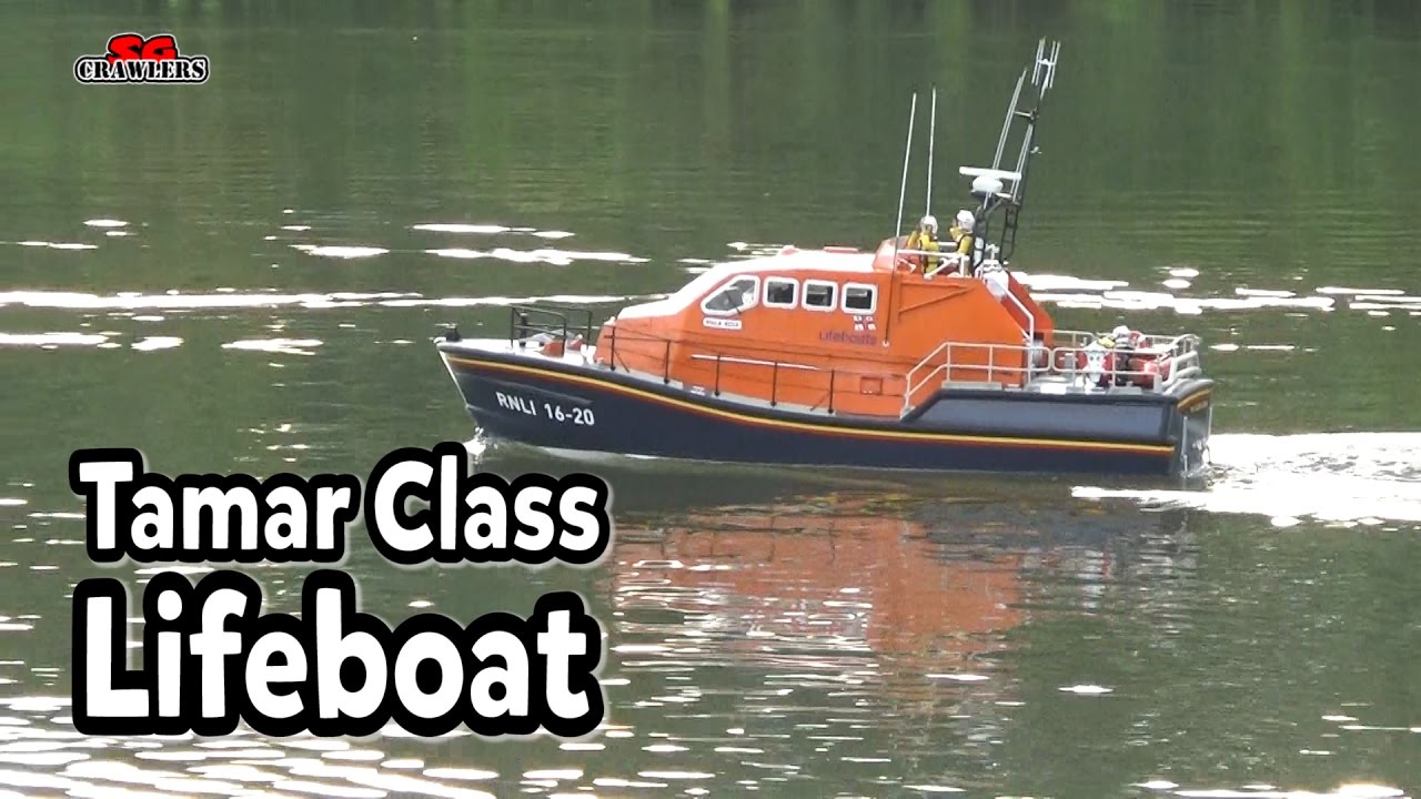 Tamar Class Lifeboat 1:16 Scale Model Slipway RC boat in action