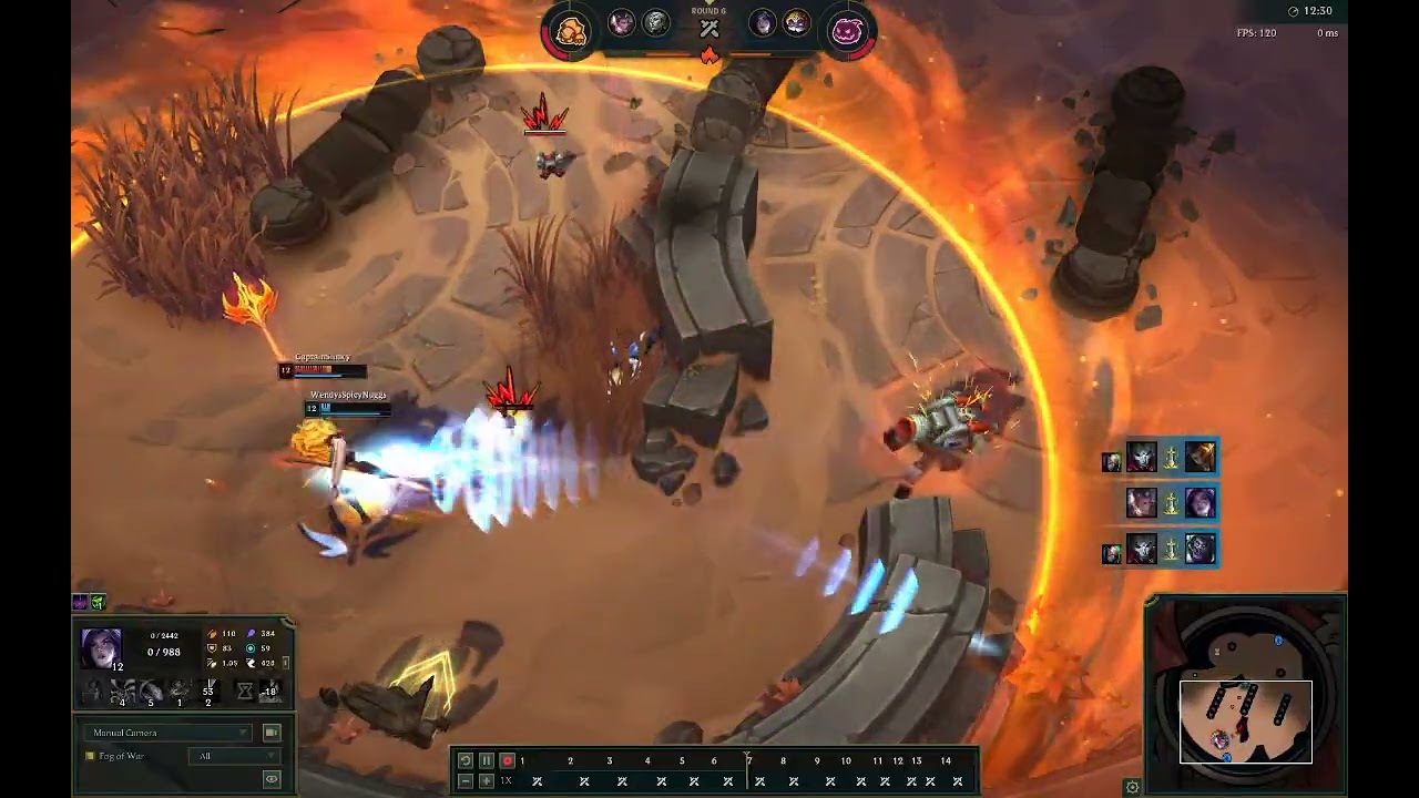 CaptainSlinky performs the Heimlich manouver on enemies in the arena.