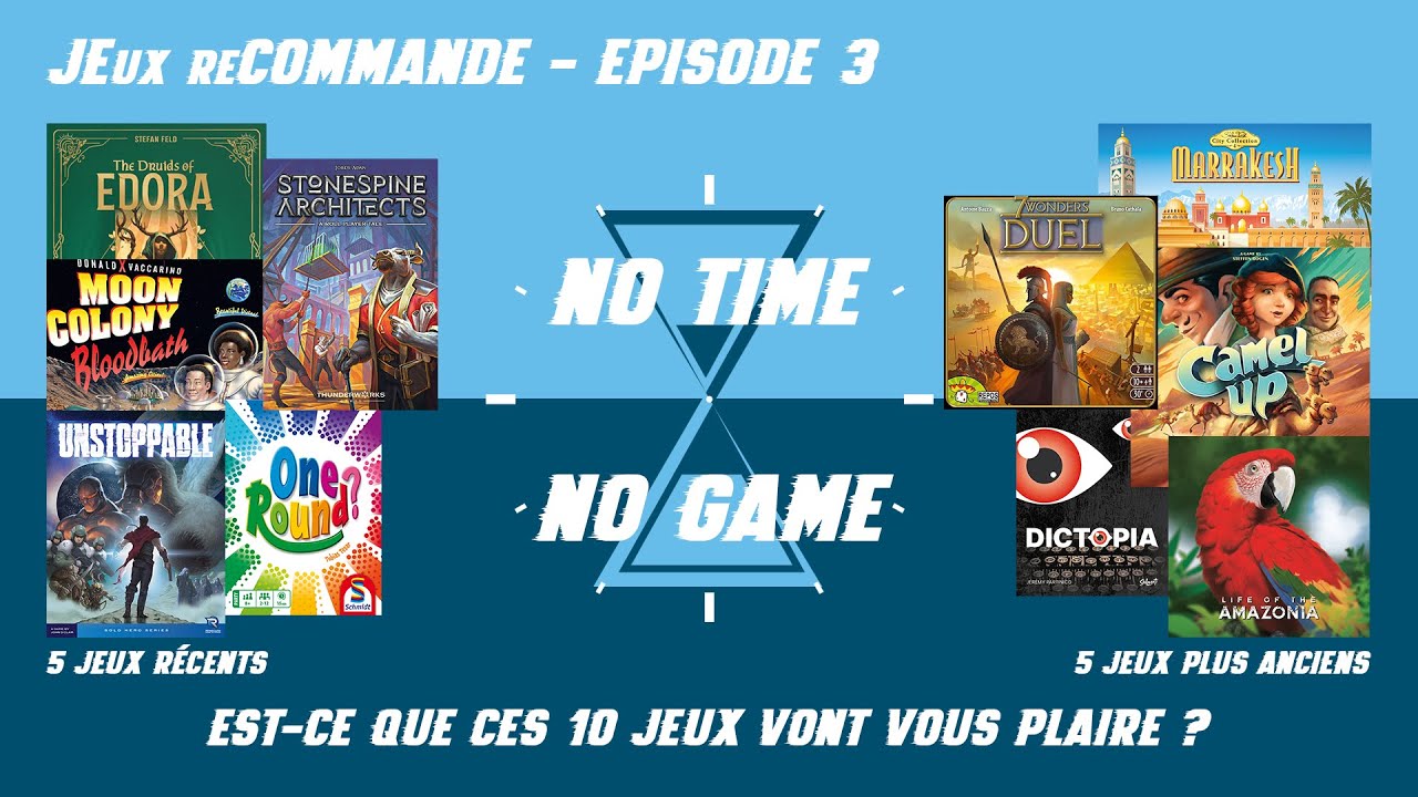 JEux reCommande - Episode 3 (une petite sélection de mes jeux préférés)